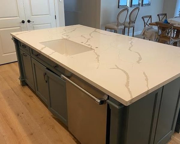 Quartz countertop installed by World Stone Fabricators Charlotte NC